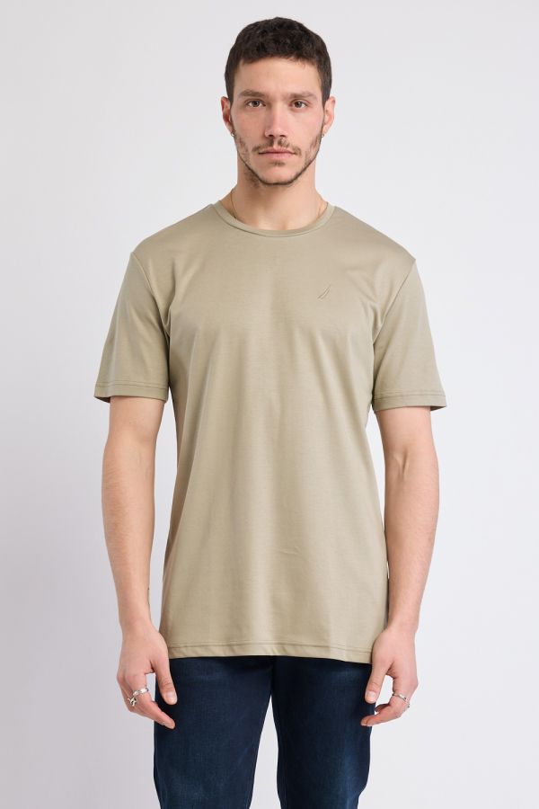 טי שירט קצרה עם לוגו Nautica לגברים