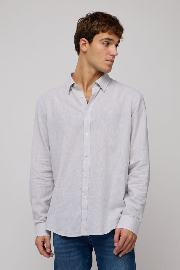 חולצה מכופתרת ארוכה לגברים