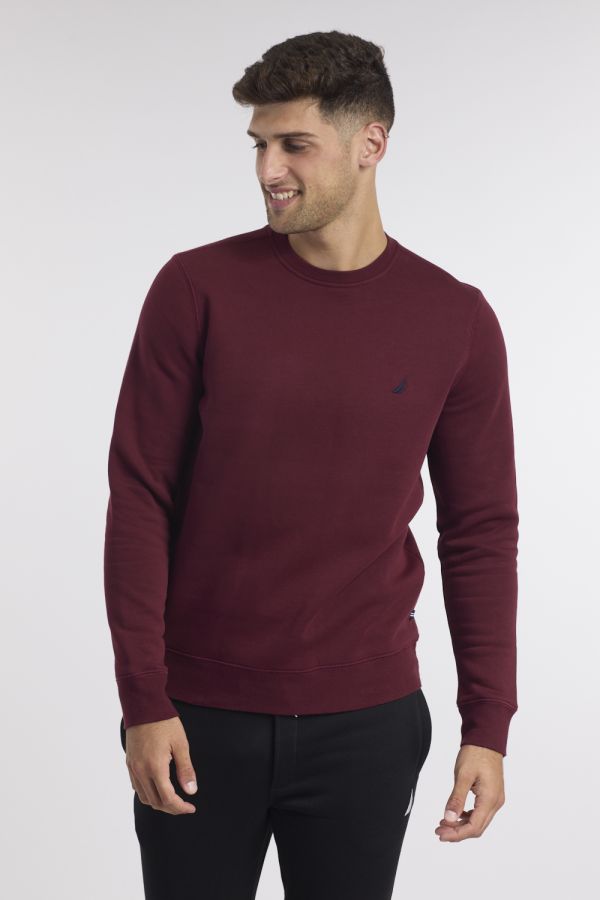 סווטשירט אלגנטי עם רקמת לוגו