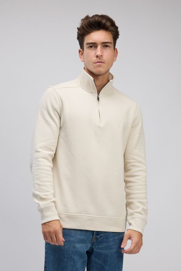 סווטשירט עם חצי רוכסן Nautica לגברים