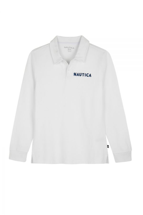 חולצת פולו Nautica עם הדפס לוגו לילדים