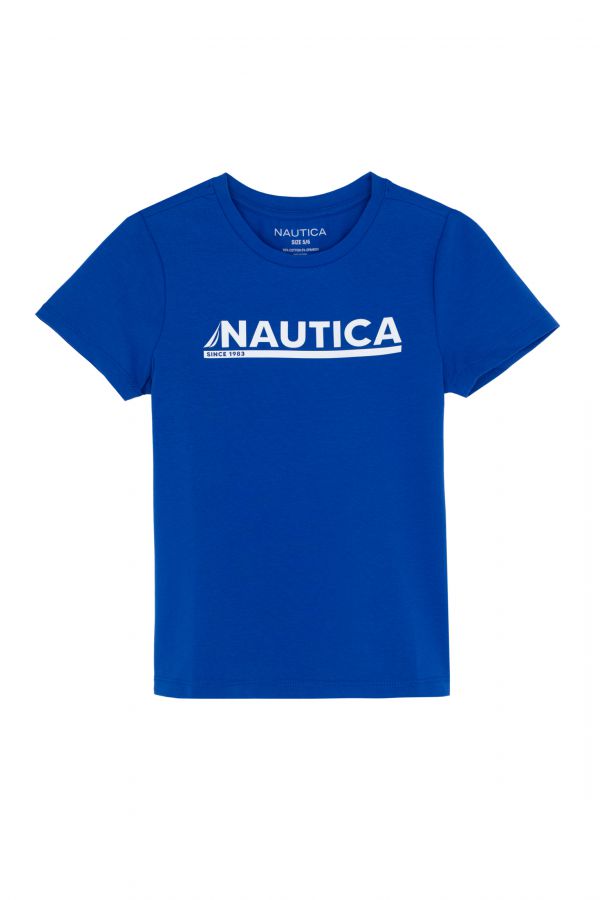 טי שירט בהדפס נאוטיקה לילדים (2-12)