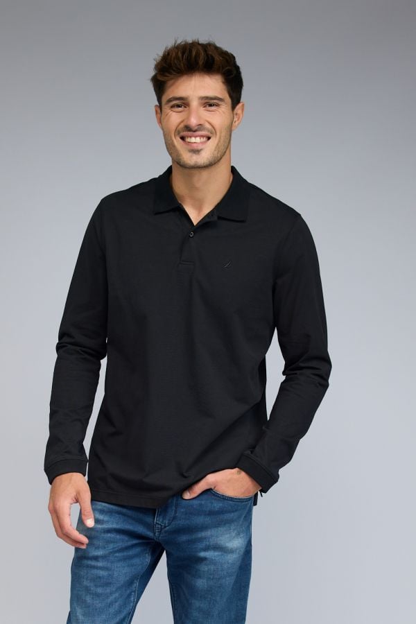 חולצת פולו Nautica ארוכה לגברים