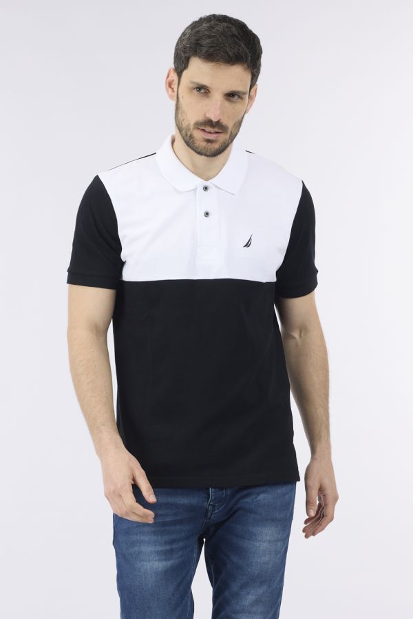 חולצת פולו לגבר עם לוגו נאוטיקה ”ין ויאנג”