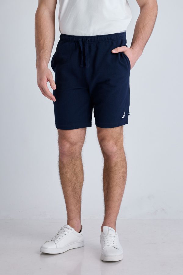 מכנסי ברמודה NAUTICA עם לוגו רקום לגברים