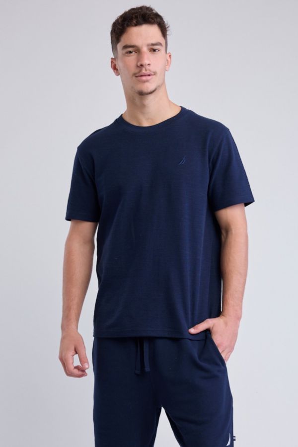 טי שירט NAUTICA עם לוגו רקום