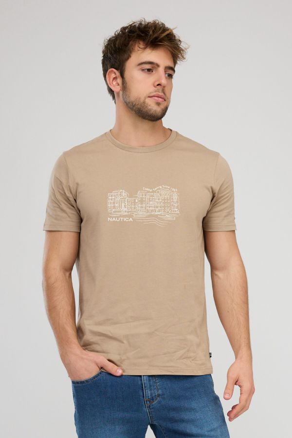 חולצת טי-שירט קצרה לגברים