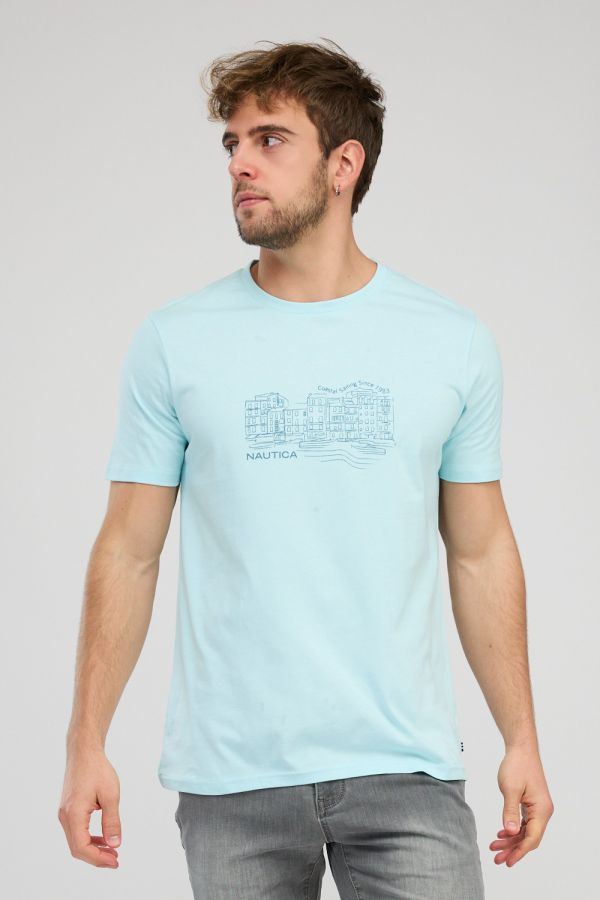 חולצת טי-שירט קצרה לגברים