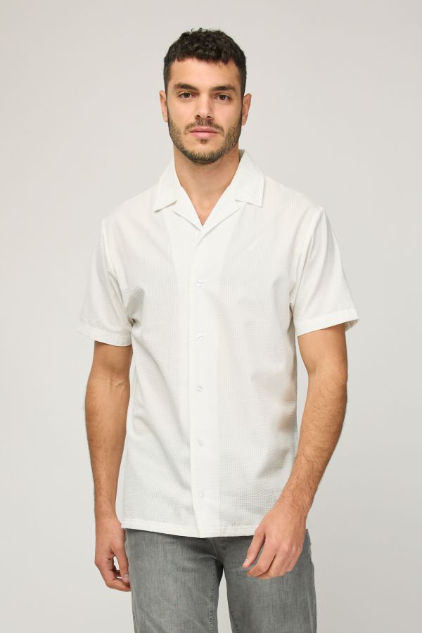 חולצה מכופתרת קצרה לגברים