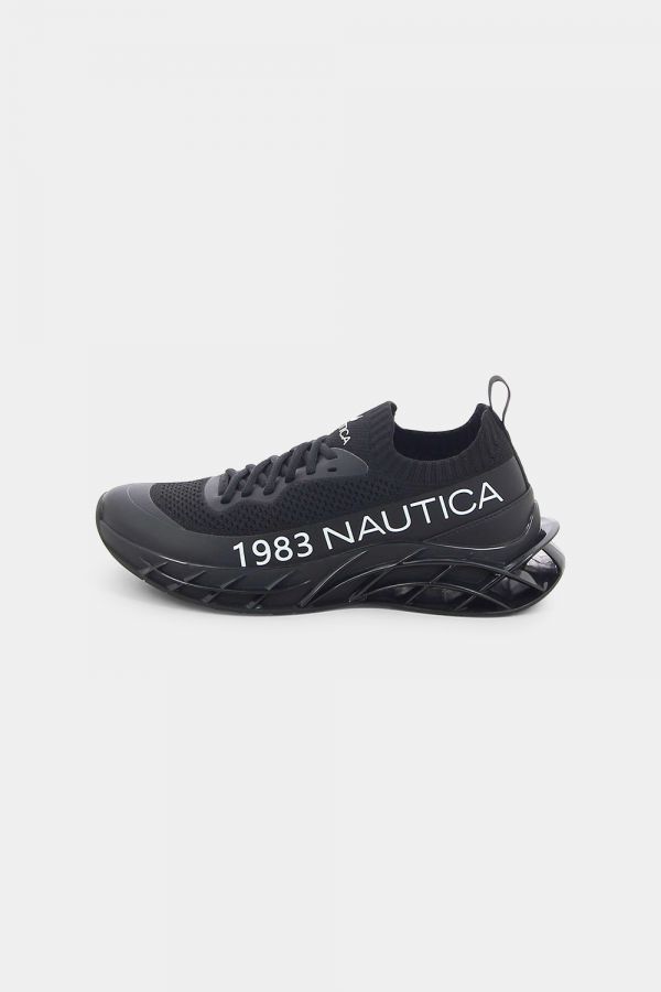 נעלי סניקרס Nautica עם לוגו וסוליה מחוררת לגברים