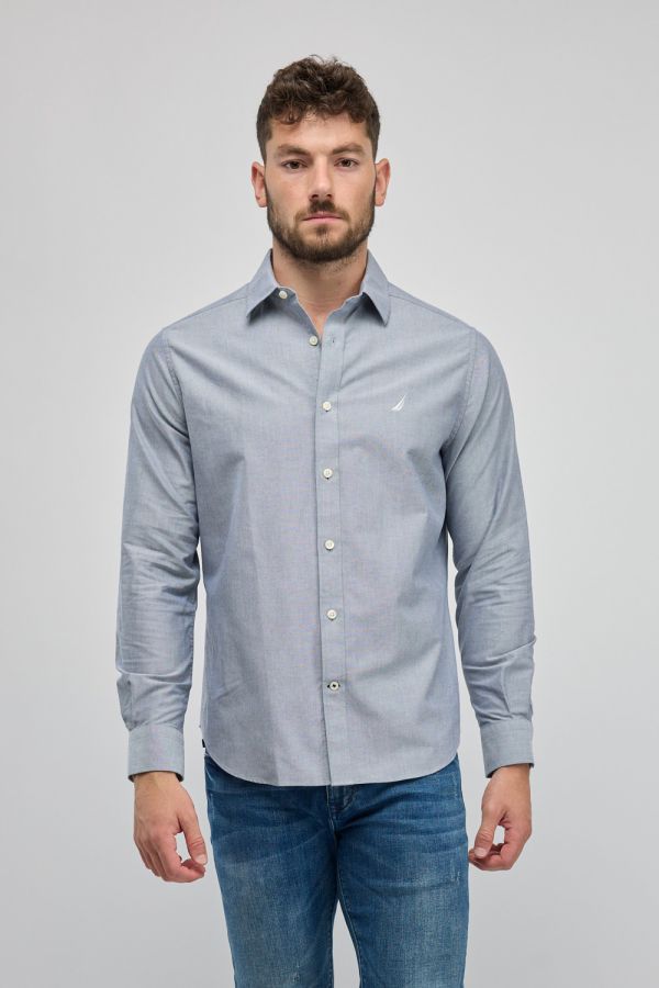 חולצה מכופתרת עם שרוול ארוך Nautica לגברים