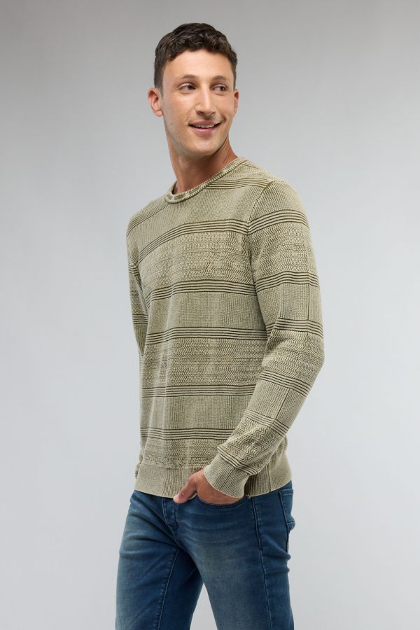 סוודר אלגנטי צווארון עגול לגברים Nautica