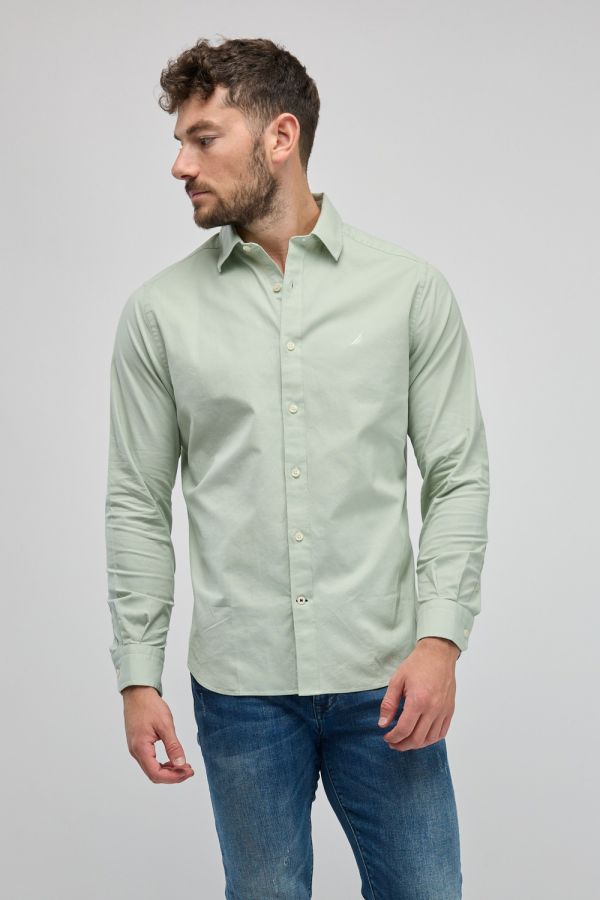 חולצה מכופתרת עם שרוולים ארוכים Nautica לגברים