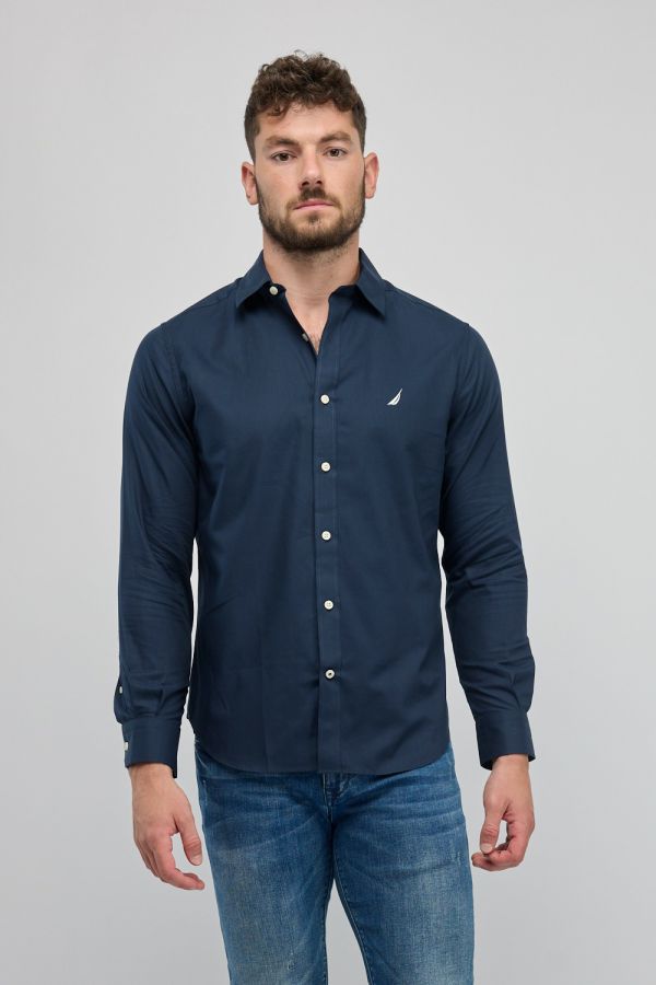 חולצה מכופתרת עם שרוולים ארוכים Nautica לגברים