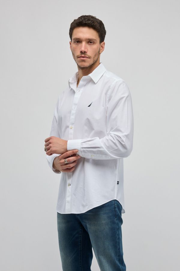 חולצה מכופתרת עם שרוולים ארוכים Nautica לגברים