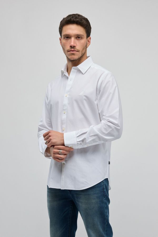 חולצה מכופתרת עם שרוולים ארוכים Nautica לגברים