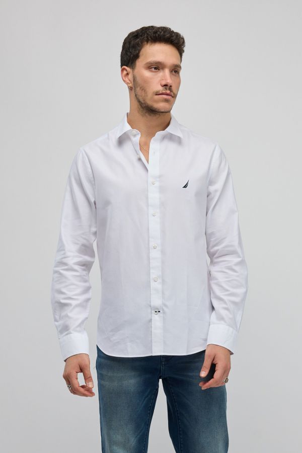 חולצה מכופתרת עם שרוולים ארוכים Nautica לגברים