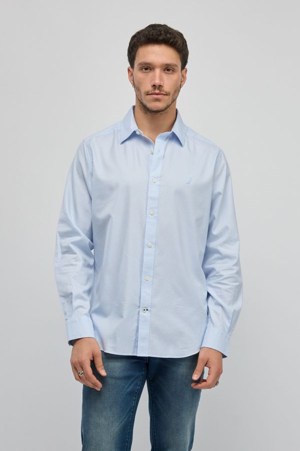 חולצה מכופתרת עם שרוולים ארוכים Nautica לגברים