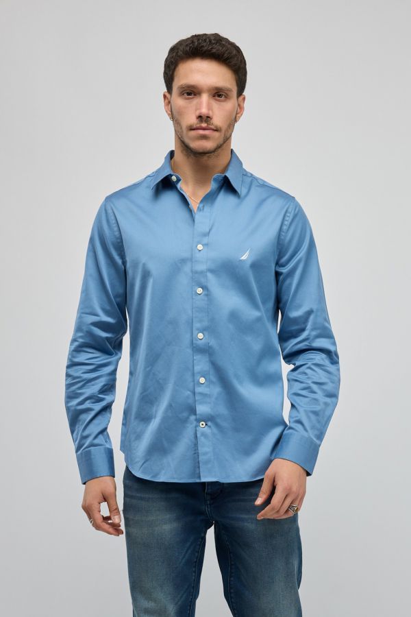 חולצה מכופתרת עם שרוולים ארוכים Nautica לגברים