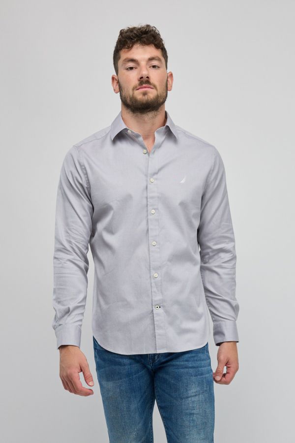 חולצה מכופתרת עם שרוול ארוך Nautica לגברים