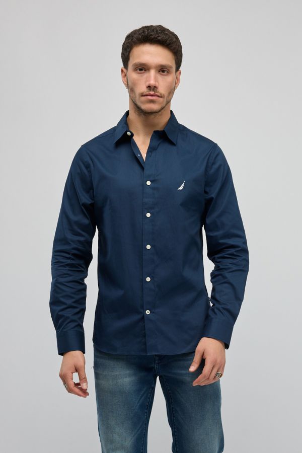 חולצה מכופתרת עם שרוול ארוך Nautica לגברים