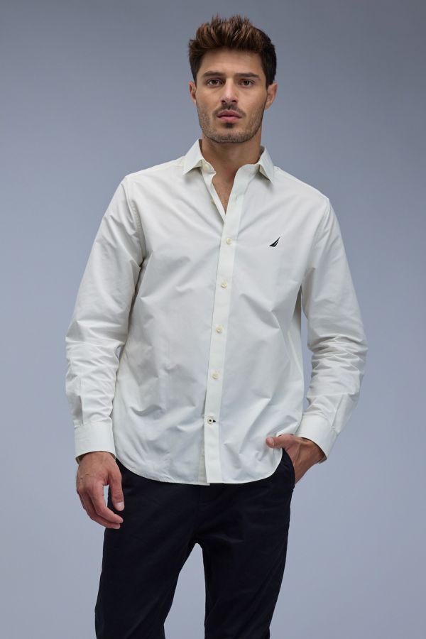 חולצה מכופתרת עם שרוול ארוך Nautica לגברים