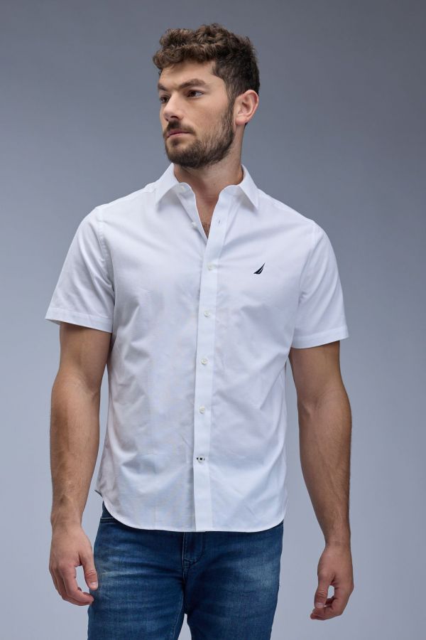 חולצה מכופתרת עם שרוולים קצרים Nautica לגברים