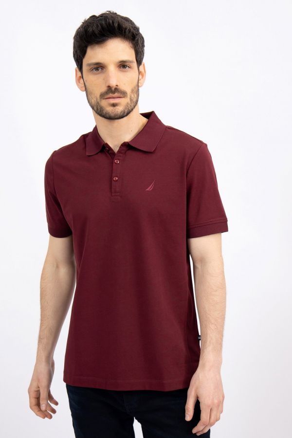 חולצת פולו נאוטיקה עם לוגו תלת מימד