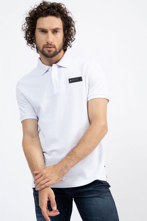 חולצת פולו עם פאץ’ לוגו נאוטיקה