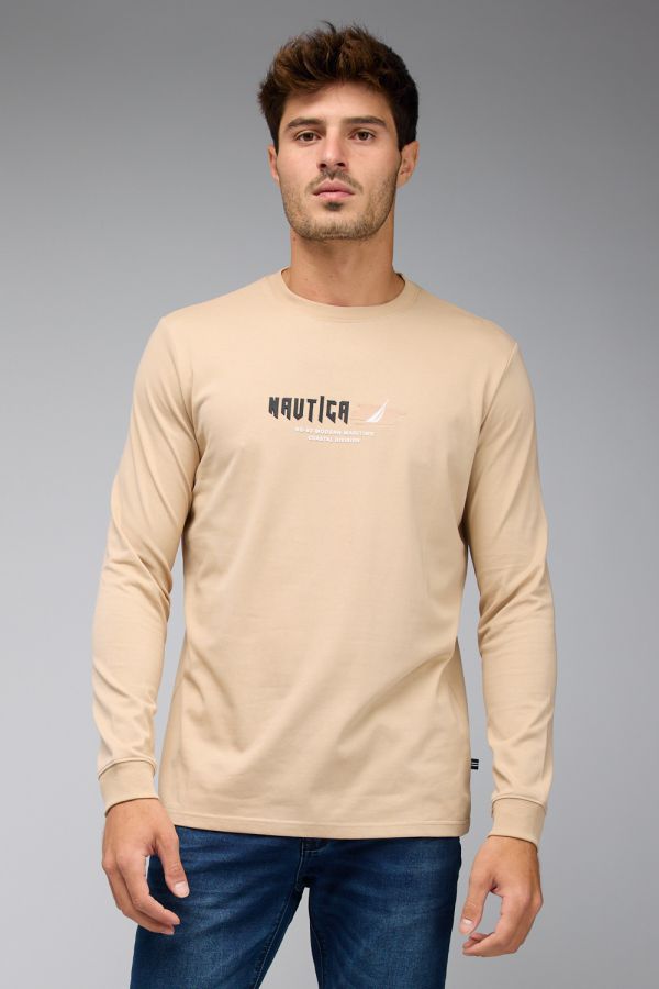 סווטשירט עם הדפס Nautica  לגברים