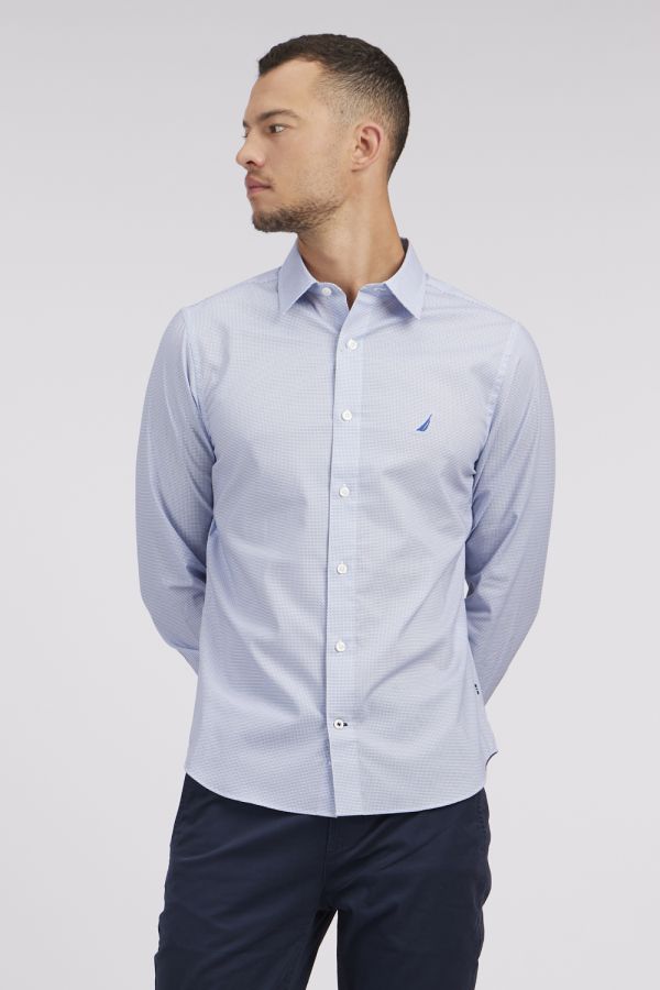 חולצה מכופתרת TAILORED FIT בדוגמת עיגולים