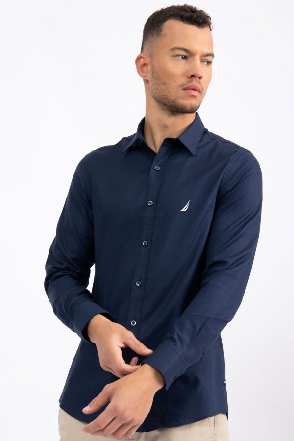 חולצה מכופתרת TAILORED FIT מבד אוקספורד