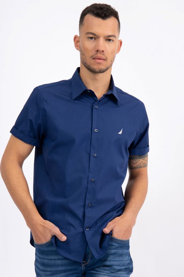 חולצה מכופתרת CLASSIC FIT שרוולים קצרים