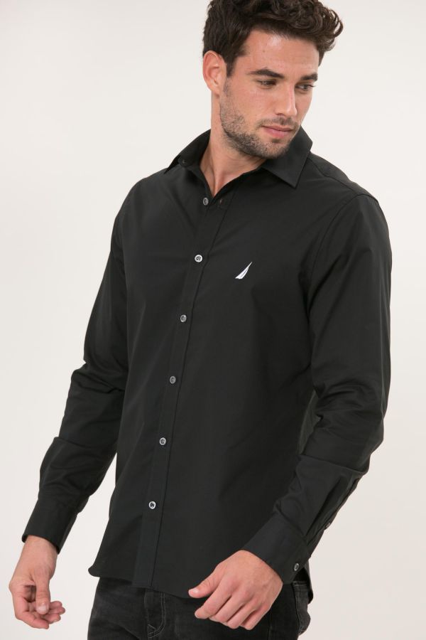 חולצה מכופתרת בגזרת TAILORED FIT סטרץ’